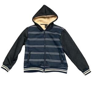 Ring Of Fire Blue Bloys Soft Sherpa Lined Jacket Size 14 Large